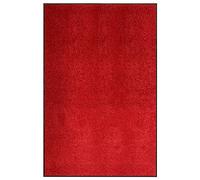 vidaXL Paillasson Lavable Tapis de Couloir Paillasson d'Entrée Tapis de Porte Tapis de Bienvenue Intérieur Extérieur Antidérapant Rouge 120x180 cm