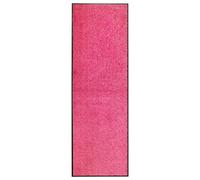vidaXL Paillasson Lavable Tapis de Couloir Paillasson d'Entrée Tapis de Porte Tapis de Bienvenue Intérieur Extérieur Antidérapant Rose 60x180 cm