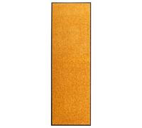 vidaXL Paillasson Lavable Tapis de Couloir Paillasson d'Entrée Tapis de Porte Tapis de Bienvenue Intérieur Extérieur Antidérapant Orange 60x180 cm
