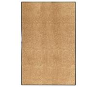 vidaXL Paillasson Lavable Tapis de Couloir Paillasson d'Entrée Tapis de Porte Tapis de Bienvenue Intérieur Extérieur Antidérapant Crème 120x180 cm