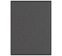 Vidaxl Paillasson Noir Et Gris À Rayures 90x120 Cm