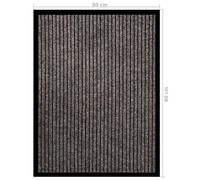 Vidaxl Paillasson Rayé Beige 60x80 Cm