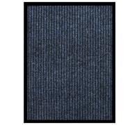Vidaxl Paillasson Rayé Bleu 60x80 Cm