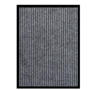 Vidaxl Paillasson Rayé Gris 60x80 Cm