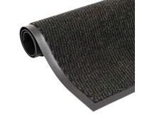 vidaXL Paillasson rectangulaire antidérapant anti-poussière pour entrée 120x180 cm Noir