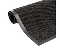 vidaXL Paillasson rectangulaire antidérapant anti-poussière pour entrée 120x180 cm Noir