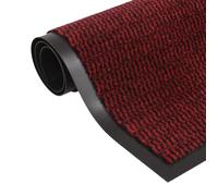 vidaXL Paillasson rectangulaire tufté 90 x 150 cm Rouge