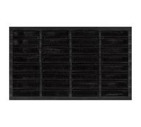 vidaXL Paillasson Rectangulaire, Tapis de Sol Antidérapant, Tapis de Porte Entrée Jardin, Moderne, 45x75 cm Caoutchouc et Fibre de Coco