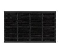 vidaXL Paillasson Rectangulaire, Tapis de Sol Antidérapant, Tapis de Porte Entrée Jardin, Moderne, 45x75 cm Caoutchouc et Fibre de Coco