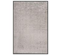 vidaXL Paillasson Tapis de Sol Tapis de Couloir Décoratif Tapis de Porte d'Entrée Bienvenue Antidérapant Maison Intérieur Gris 80x120 cm