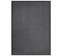 vidaXL Paillasson Tapis de Sol Tapis de Couloir Décoratif Tapis de Porte d'Entrée Bienvenue Antidérapant Maison Intérieur Anthracite 60x80 cm
