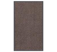 vidaXL Paillasson Touffeté Tapis de Sol Tapis de Plancher Porche Vestiaire Entrée Antidérapant Salon Maison Intérieur 90x150 cm Marron Foncé