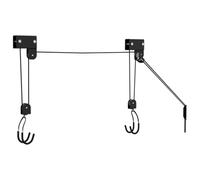 vidaXL Palan à vélo avec support de plafond 57 kg, ascenseur à vélo, système de poulie à vélo, élévateur de plafond pour vélo, ascenseurs à vélo