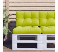 vidaXL Coussins de palette Tissu vert vif – Lot de 2