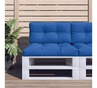 vidaXL Palletkussens 2 st stof koningsblauw360699 Bleu G