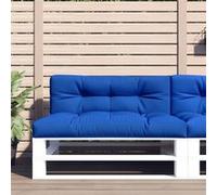 vidaXL Palletkussens 2 st stof koningsblauw360743 Bleu G