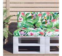 vidaXL Palletkussens 2 st stof meerkleurig360684 Multicolore G