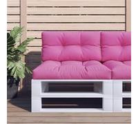 vidaXL Palletkussens 2 st stof roze360709 Rose G