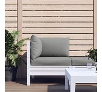Vidaxl Coussins De Canapã© Palette 3 Pcs Gris Tissu