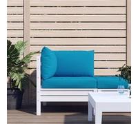 Vidaxl Coussins De Canapé Palette 3 Pcs Bleu Clair Tissu