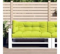 vidaXL Palletkussens 3 st stof heldergroen314569 Vert G