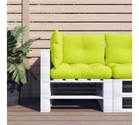 Vidaxl Coussins De Palette Lot De 3 Vert Vif Tissu