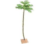 vidaXL Palmier à LED 136 LED 220 cm Blanc chaud
