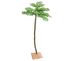 vidaXL Palmier à LED 96 LED Blanc Chaud 180 cm