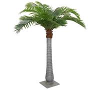 vidaXL Palmier Artificiel 15 Feuilles 200 cm Vert, Plante Artificielle, Arbre Artificiel, Palmier, Fausse Plante, Faux Arbre