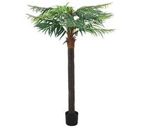 vidaXL Palmier Phoenix Artificiel avec Pot Plante Artificielle Fausse Plante Décoration Salon Extrée Salle de Séjour Bureau Intérieur 215 cm Vert