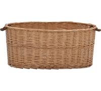 Vidaxl Panier À Bois De Chauffage Poignées De Transport 78x54x34 Cm Marron