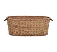 vidaXL Panier à bois avec poignées 88 x 57 x 34 cm osier naturel