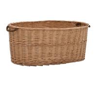 Vidaxl Panier À Bois De Chauffage Poignées De Transport 78x54x34 Cm Marron