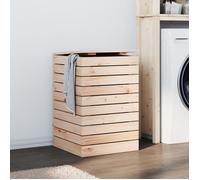 vidaXL Panier à linge 44x44x66 cm bois massif de pin 832317
