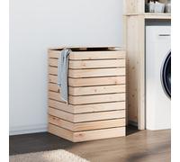 Panier à Linge Corbeille à Linge Rangement Intérieur Bois Massif de Pin vidaXL
