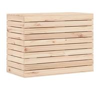 vidaXL Panier à linge 88,5x44x66 cm bois massif de pin