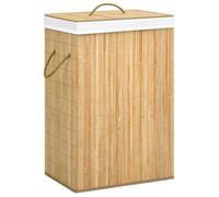 vidaXL Panier à linge avec 2 sections bambou 72 L 320739