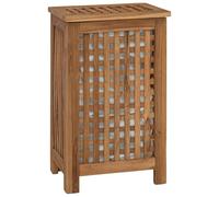 vidaXL Panier à Linge Naturel 35 x 25 x 60 cm Bois de teck massif,