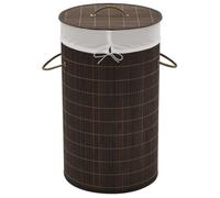 vidaXL Corbeille à Linge Bambou Marron Foncé Panier de Rangement à Linge Brun, Brun https://www.fnac.com/mp30645803/vidaXL-Panier-a-linge-rond-en-bambou-Marron-fonce/w-4?oref=f933e88c-33dc-efa1-6dd4-7030826eeab4