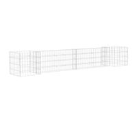 vidaXL Panier à plantes en gabion en forme de H fil d'acier 260x40x40 cm