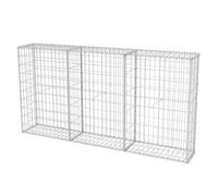 vidaXL Panier de Gabion Acier 200x30x100 cm Clôture de Jardin Bordure Barrière