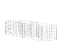 vidaXL Panier gabion Jardinière en acier 120 x 30 x 50 cm – Parterre surélevé (142540)