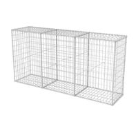 vidaXL Panier de Gabion Acier 200x50x100 cm Clôture Murale de Jardin Bordure 142552