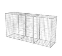vidaXL Panier de gabion en acier galvanisé 200 x 50 x 100 cm, clôture murale de jardin 142552