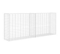 vidaXL Panier de Gabion Acier Galvanisé Argenté 85x30x200 cm Clôture de Jardin
