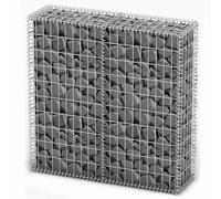 vidaXL Panier de gabion avec couvercle fil galvanisé 100x100x30 cm Clôture