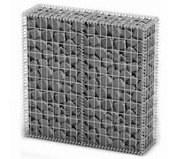 vidaXL Panier de Gabion avec Couvercle Fil Galvanisé 100x100x30 cm Clôture