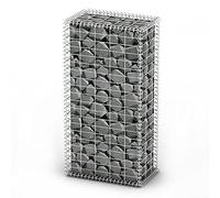 vidaXL Panier de gabion avec couvercle Fil galvanisé 100×50×30 cm Clôture