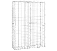 vidaXL Panier de gabion avec couvercle Fil galvanisé 150 x 100 x 30 cm 141042