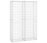 vidaXL Panier de gabion avec couvercle Fil galvanisé 150x100x30 cm